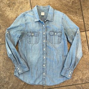 J.Crew “Perfect” Button Down Denim Shirt